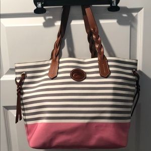 New Pink, Gray and White Dooney & Bourke Handbag